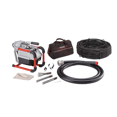 RIDGID 66497 K-60SP-SE Sectional Machine with A-1 Operator's Mitt, A-12 Pin Key, A-60-12 Rear Guide Hose, A-61 Tool Kit, and A-62 Cable Kit RIDGID