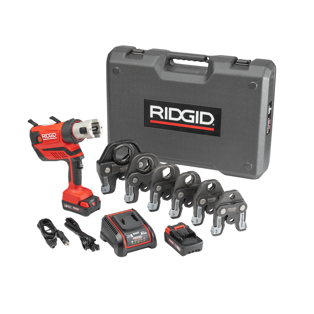 RIDGID 67053 RP 350 Press Tool Battery Kit with ProPress Jaws (1/2"-2") RIDGID