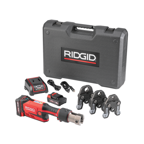 RIDGID 67183 RP 351 Press Tool with Battery Kit & ProPress Jaws (1/2"-1") RIDGID