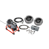 RIDGID 67398 K-5208 Sectional Machine with Guide Hose, 7 C-11 Cables, 2 Cable Drums, and Toolbox (with Cutters) Kit RIDGID