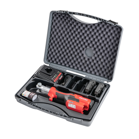 RIDGID 72553 RP 115 Mini Press Tool with Battery Kit & ProPress Jaws (1/2”–3/4") RIDGID