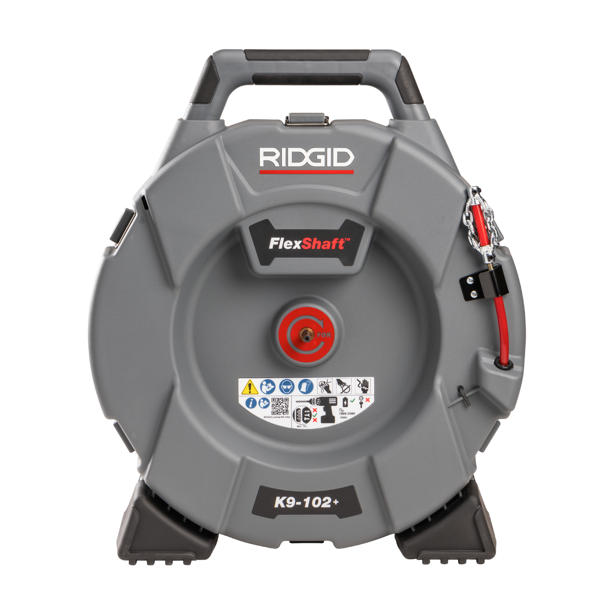 RIDGID 76193 FlexShaft, K9-102+ for 1 1/4-2" (32 - 50 mm) Pipes; Includes: 50' (15,2 m) 1/4" (6 mm) cable and kit RIDGID