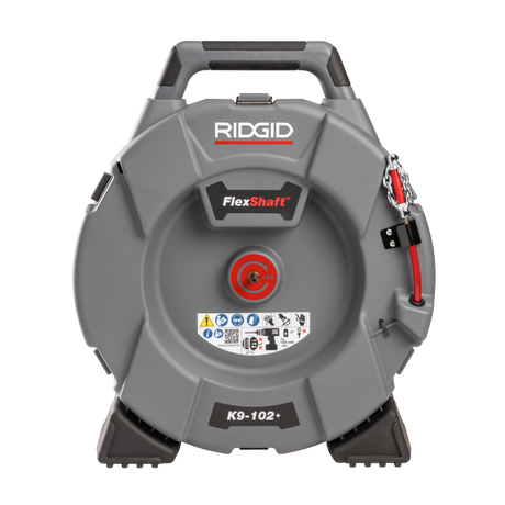 RIDGID 76193 FlexShaft, K9-102+ for 1 1/4-2" (32 - 50 mm) Pipes; Includes: 50' (15,2 m) 1/4" (6 mm) cable and kit RIDGID