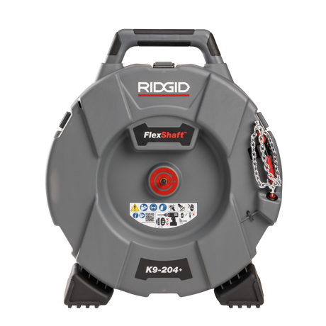 RIDGID 76198 FlexShaft Machine, K9-204+ for 2-4" (50 - 100 mm) Pipes; Includes: 70' (21,3 m) of 5/16" (8 mm) cable and kit RIDGID