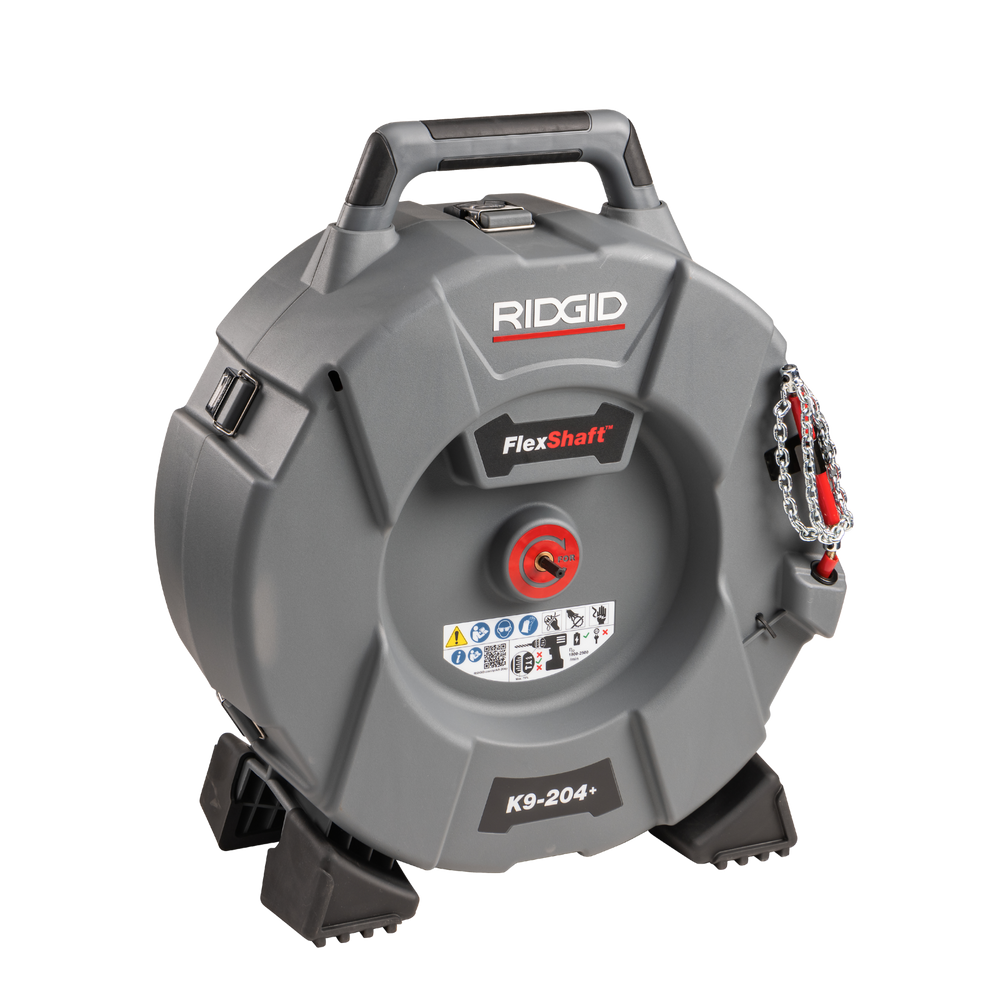RIDGID 76198 FlexShaft Machine, K9-204+ for 2-4" (50 - 100 mm) Pipes; Includes: 70' (21,3 m) of 5/16" (8 mm) cable and kit RIDGID