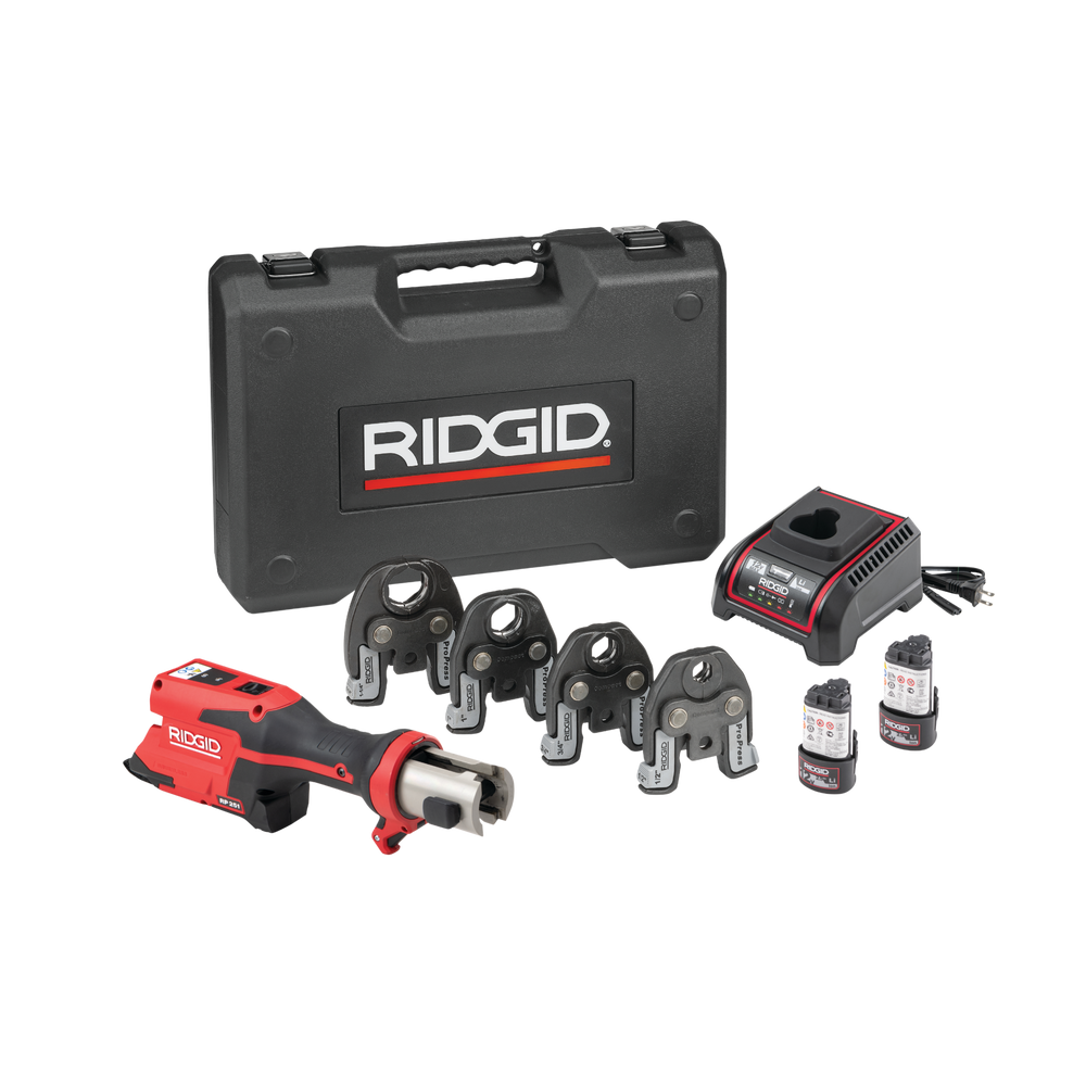 RIDGID 78148 RP 251 Press Tool Battery Kit with ProPress Jaws 1/2"-1 1/4" RIDGID