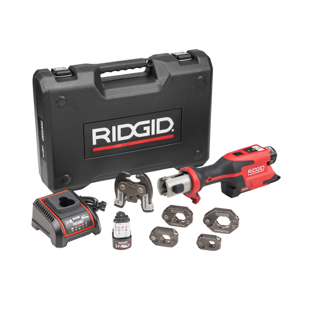 RIDGID 78198 RP 251 Press Tool Battery Kit with ProPress Rings (1/2"–1 1/4") and C1 Actuator RIDGID