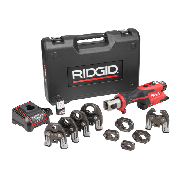 RIDGID 78208 RP 251 Press Tool Battery Kit with ProPress Rings Jaws (1/2"–1 1/4") and C1 Actuator RIDGID