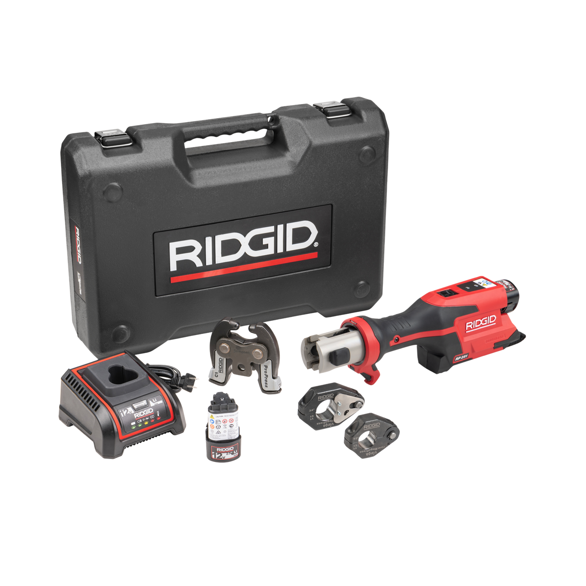 RIDGID 78218 RP 251 Press Tool Battery Kit (1/2"-3/4") Rings with C1 Actuator RIDGID