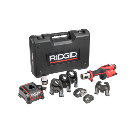 RIDGID 78228 RP 251 Press Tool Battery Kit 1/2"-1" MegaPress Jaws and 1/2"-3/4" Rings with C1 Actuator RIDGID