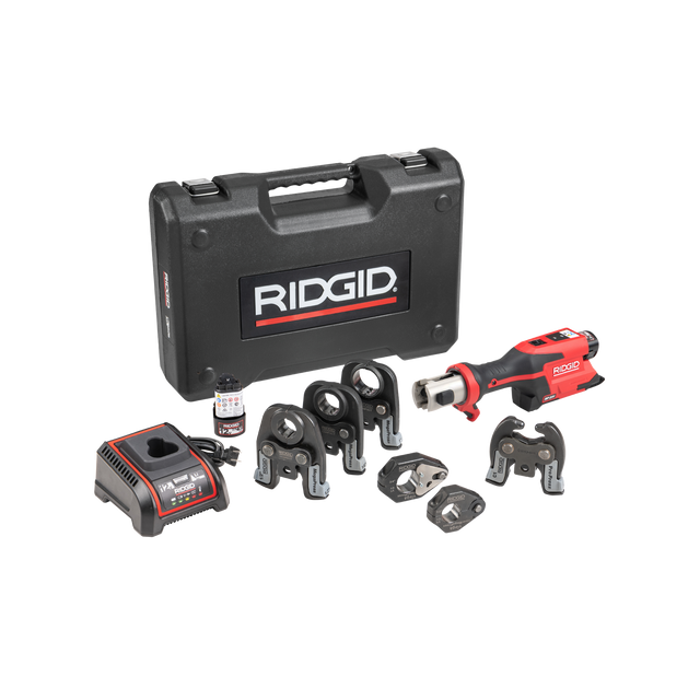 RIDGID 78228 RP 251 Press Tool Battery Kit 1/2"-1" MegaPress Jaws and 1/2"-3/4" Rings with C1 Actuator RIDGID