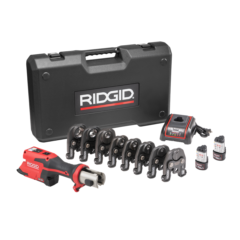 RIDGID 78238 RP 251 Press Tool Battery Kit with RLS Jaws (1/4"–1 3/8") RIDGID