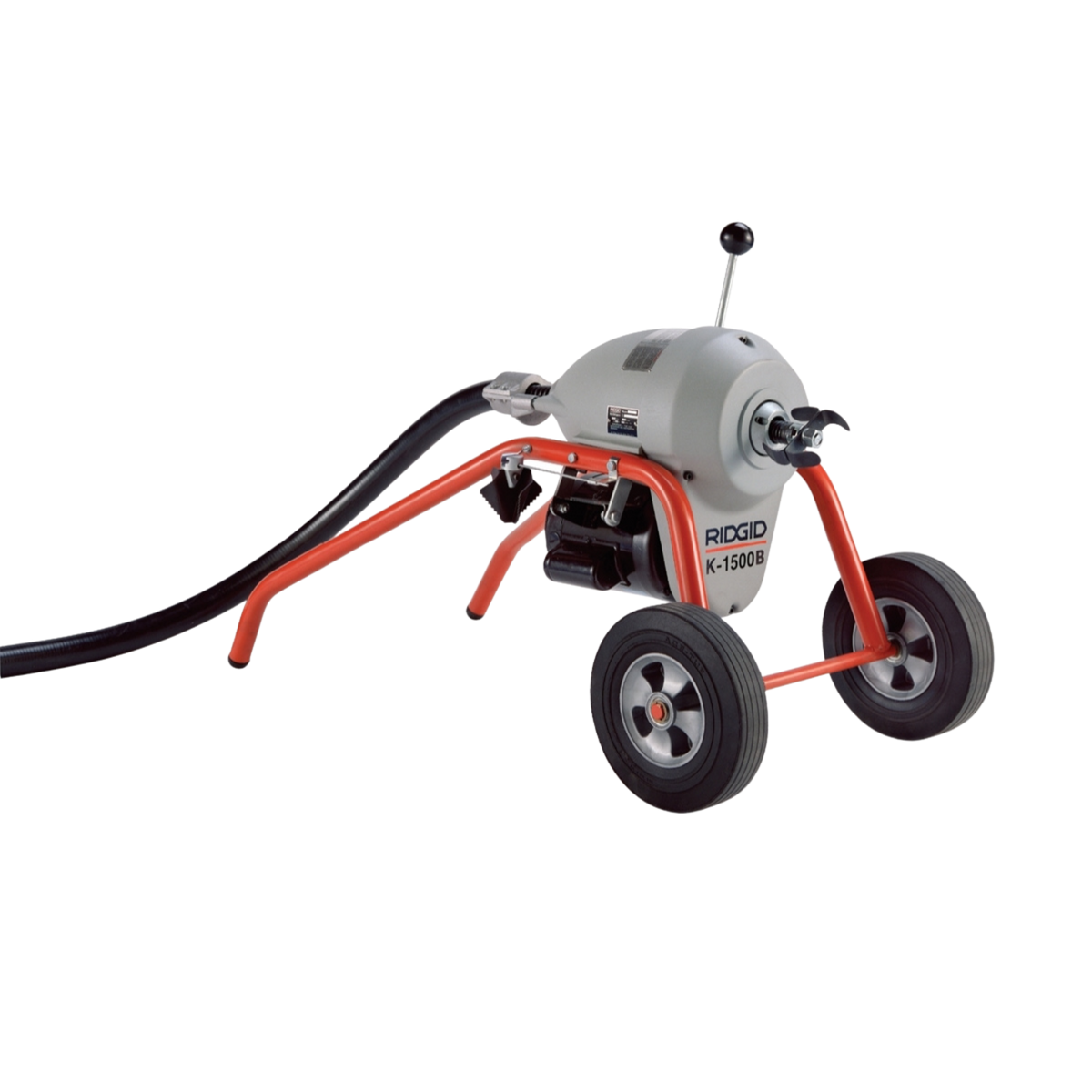 RIDGID 23717 K-1500B Sectional Machine with A-1 Mitt, A-12 Pin Key, and Rear Guide Hose, Plus: Seven Sections 1 1/4" (32 mm) (C-11) Cable, Total 105' (32 m), Two A-8 Cable Carriers, Nine-Piece 1 1/4" Tool Set RIDGID