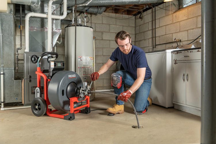 RIDGID 73073 K-4310 FXP 5/8" Drum Machine with FXP Battery-8.0 Ah (Qty-2) & Charger RIDGID