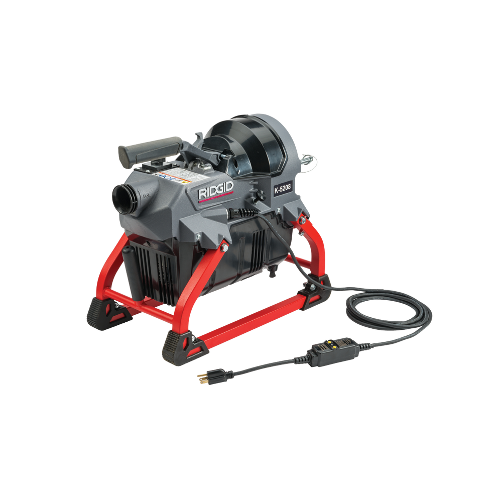 RIDGID K-5208 Sectional Machine Front Left with GFI