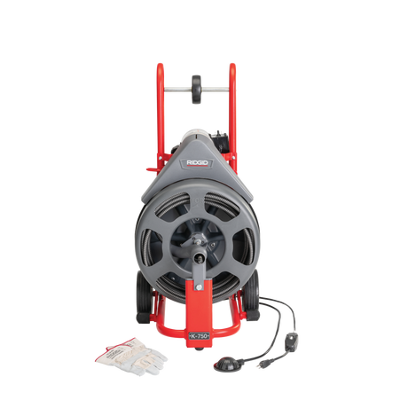 RIDGID 83557 K-750R Drain Cleaner with 5/8"x100 IW Drain Cable RIDGID
