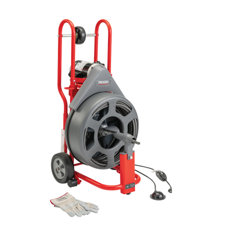 RIDGID 83557 K-750R Drain Cleaner with 5/8"x100 IW Drain Cable RIDGID