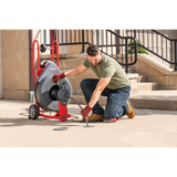 Ridgid 47047 K-750 Drum Machine w/ Autofeed & C-24 5/8"x100 Drain Cable RIDGID