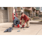 Ridgid 47047 K-750 Drum Machine w/ Autofeed & C-24 5/8"x100 Drain Cable RIDGID