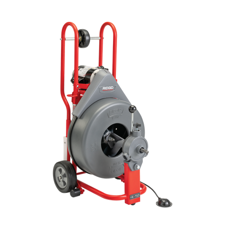 Ridgid 47047 K-750 Drum Machine w/ Autofeed & C-24 5/8"x100 Drain Cable RIDGID