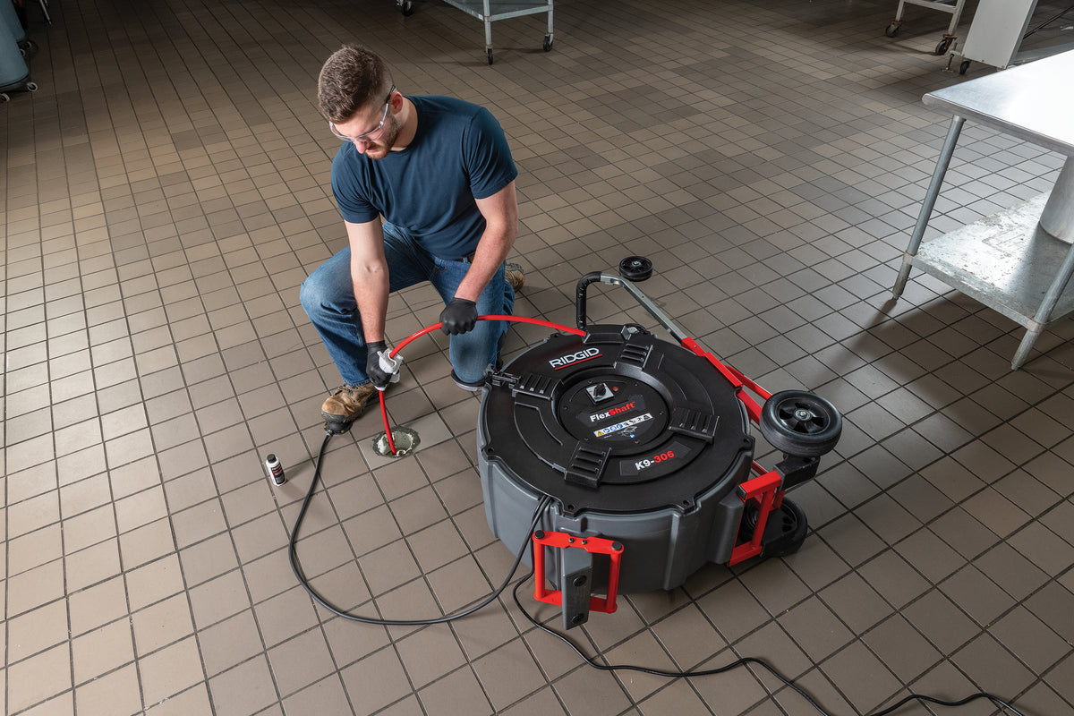 RIDGID 66593 FlexShaft K9-306 NA 3"-6" (75 mm - 150 mm) Pipes Includes: 3/8" by 125' (10 mm x 38 m) cable and kit RIDGID