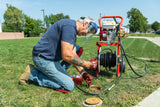 RIDGID 63882 KJ-2200-C Water Jetter with Pulse, H-61, H-62, and H-64 1/8" NPT Nozzles, H-71 and H-72 1/4" NPT Nozzles, 75' x 3/16" Trap Hose, FV-1 Foot Valve, Nozzle Cleaning Tool, and H-1235 Wash Wand Hose 1/2" x 35', H-30 Cart, and 110' x 1/4" Jet Hose RIDGID