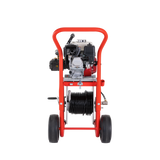 RIDGID 63882 KJ-2200 Jetter with Pulse, H-61, H-62, and H-64 1/8" NPT Nozzles, H-71 and H-72 1/4" NPT Nozzles, 75' x 3/16" Trap Hose, FV-1 Foot Valve, Nozzle Cleaning Tool, and H-1235 Wash Wand Hose 1/2" x 35', H-30 Cart, and 110' x 1/4" Jet Hose RIDGID