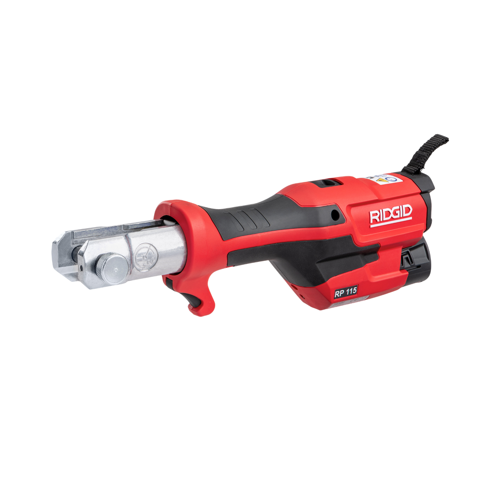RIDGID 72543 RP 115 Mini Press Tool with Battery Kit & PureFlow Jaws (1/2”–3/4”) RIDGID