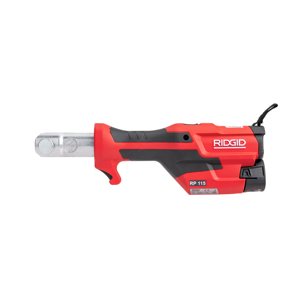 RIDGID 72543 RP 115 Mini Press Tool with Battery Kit & PureFlow Jaws (1/2”–3/4”) RIDGID