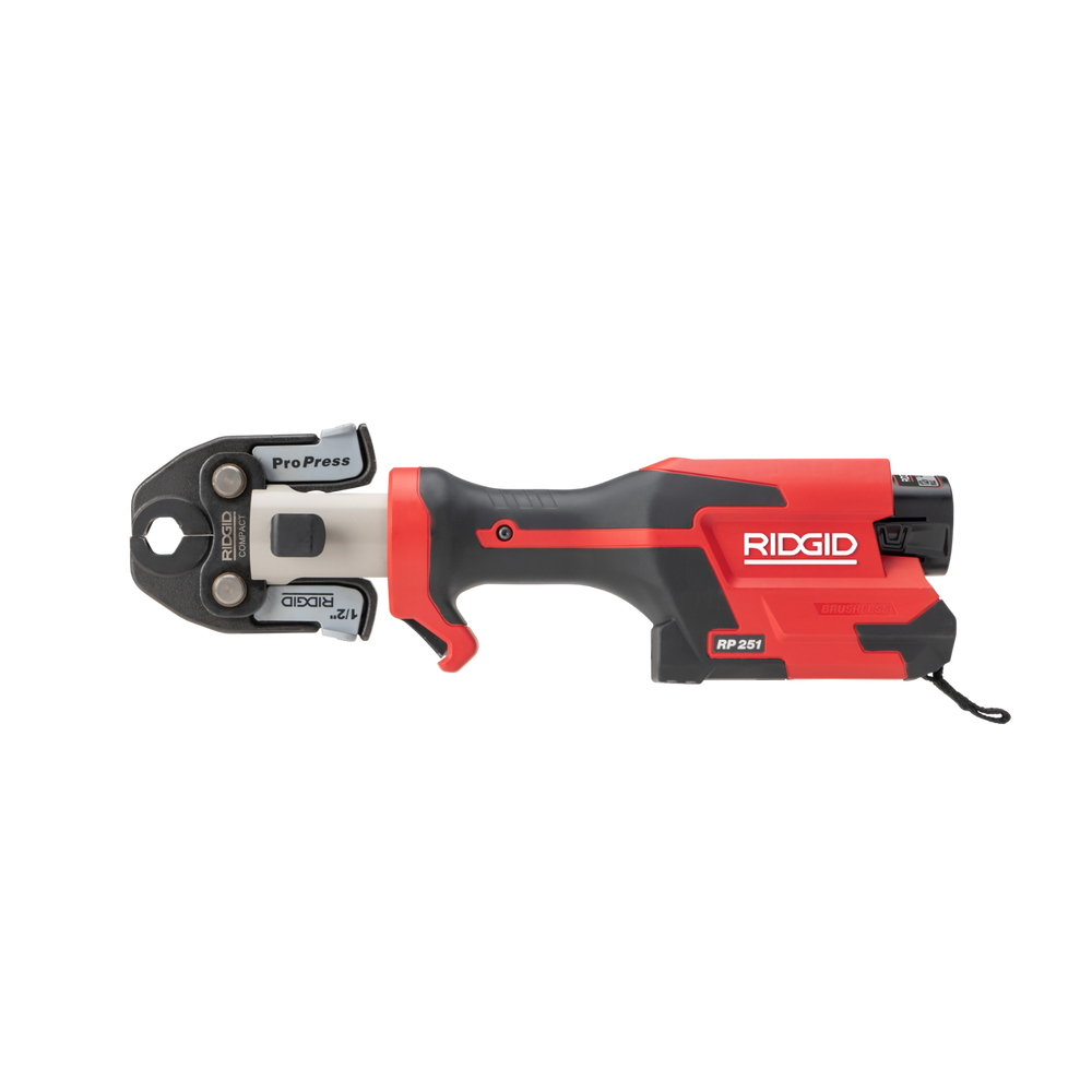 RIDGID 78148 RP 251 Press Tool Battery Kit with ProPress Jaws 1/2"-1 1/4" RIDGID