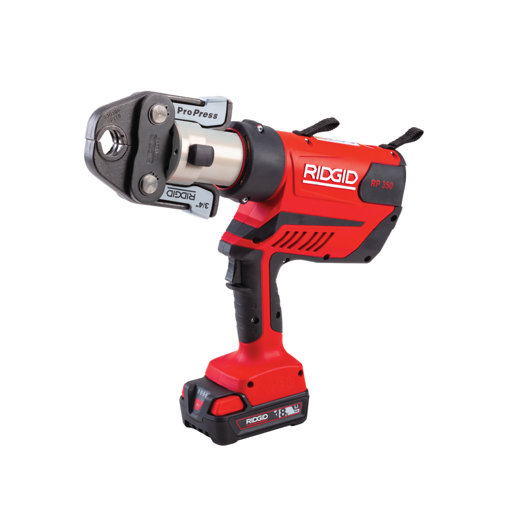 RIDGID 67053 RP 350 Press Tool Battery Kit with ProPress Jaws (1/2"-2") RIDGID
