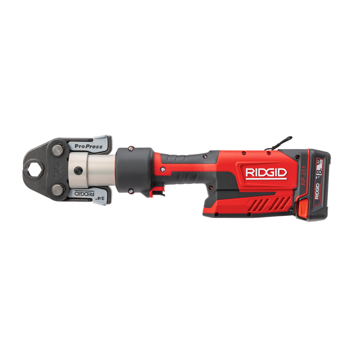 RIDGID 67178 RP 351 Press Tool with Battery Kit & ProPress Jaws (1/2"-2") RIDGID