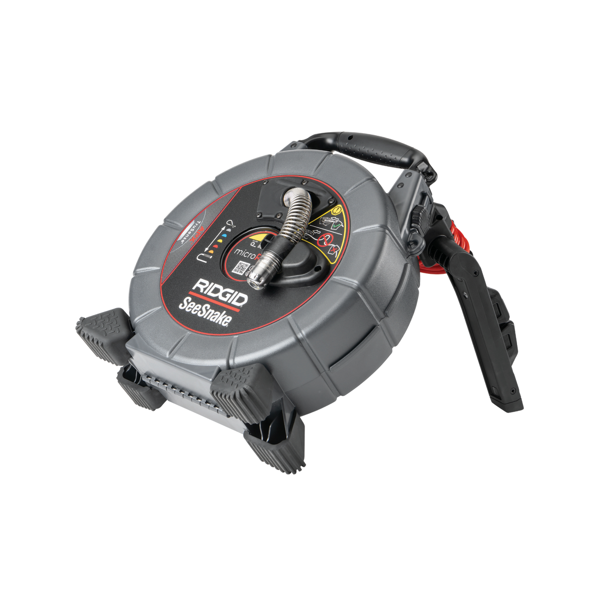 RIDGID SeeSnake microReel APX with TruSense Diagnostic Inspection Camera Kickstand Left