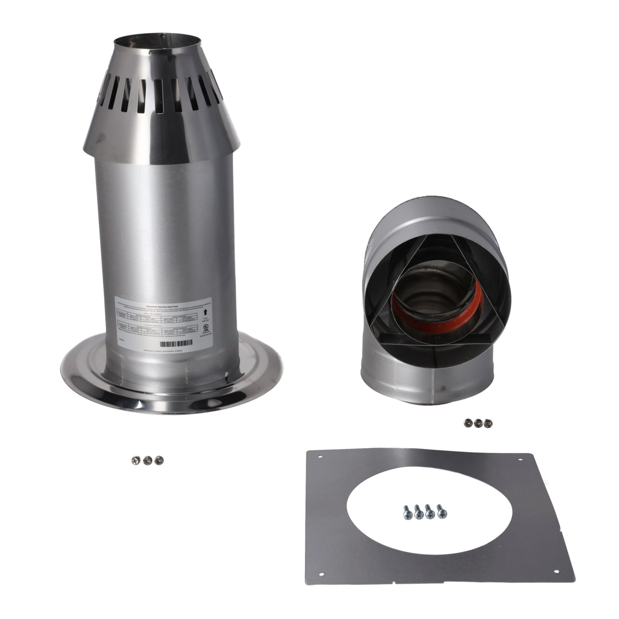 Rheem RTG20281-1 Horizontal Vent-Cone Termination Kit (2 in. x 4 in. Wall) Rheem