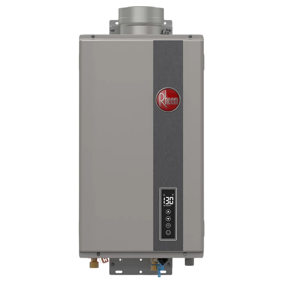 Rheem RTG-95DVELN-3 High-Efficiency Non-Condensing Indoor Natural Gas Tankless Water Heater with Wi-Fi Rheem