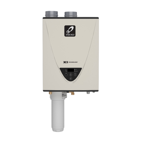 Takagi TK-540X3-PIH 199,000 BTU Propane Indoor Condensing Ultra Low NOx with X3 Technology Tankless Water Heater Takagi