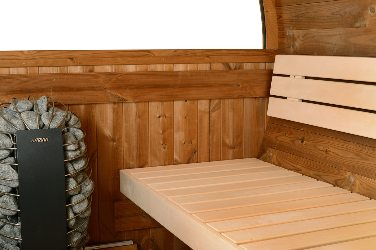 ThermaSol Evander Outdoor Canopy Barrel Sauna
