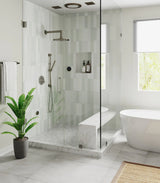 ThermaSol 15-CSPRD Essential Shower Fixture Package - Rain Canopy + Shower Arm + Hand Shower + Shower Rail + Shower Hose ThermaSol