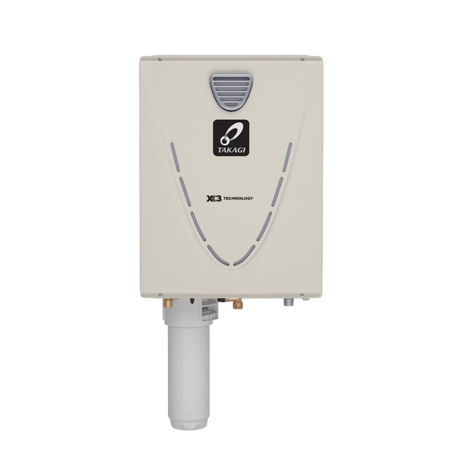 Takagi TK-540X3-NEH 199,000 BTU Natural Gas Outdoor Condensing Ultra Low NOx with X3 Technology Tankless Water Heater Takagi