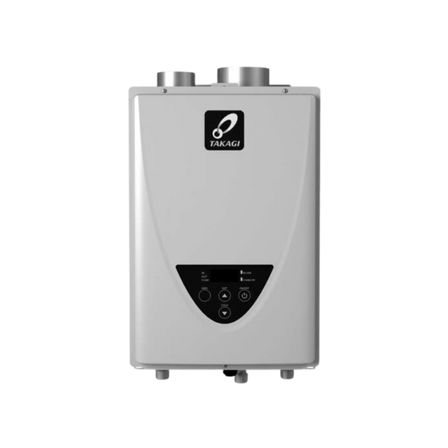 Takagi TK-110U-I 140,000 BTU Natural Gas/Liquid Propane Indoor Non-Condensing Ultra-Low NOx Tankless Water Heater Takagi