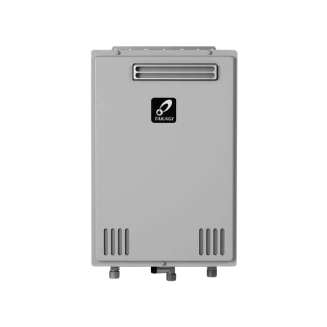 Takagi TK-110U-E 140,000 BTU Natural Gas/Liquid Propane Outdoor Non-Condensing Ultra-Low NOx Tankless Water Heater Takagi