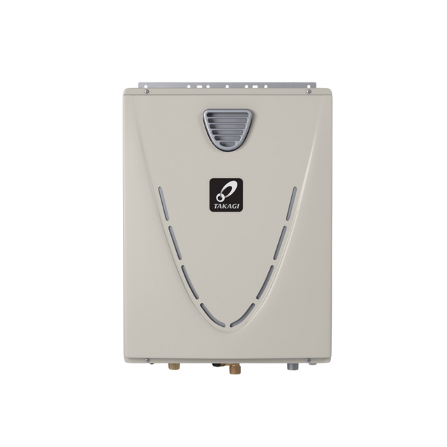Takagi T-H3J-OS-N 160,000 BTU Natural Gas Outdoor Condensing Ultra-Low NOx Tankless Water Heater Takagi