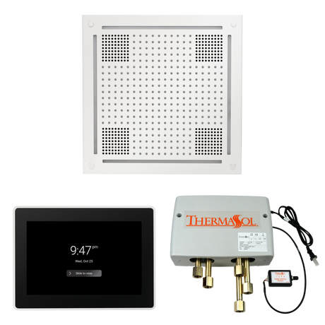 ThermaSol WHSP15S Wellness Shower Package - HydroVive 18 Rainhead + ThermaTouch2 15" Control + Digital Shower Valve PlumbersCrib.com