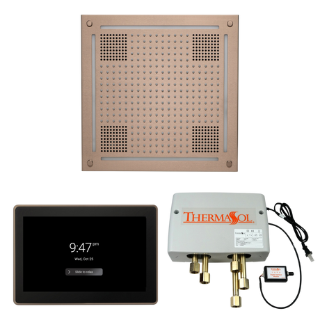 ThermaSol WHSP15S Wellness Shower Package - HydroVive 18 Rainhead + ThermaTouch2 15" Control + Digital Shower Valve PlumbersCrib.com