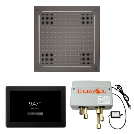 ThermaSol WHSP15S Wellness Shower Package - HydroVive 18 Rainhead + ThermaTouch2 15" Control + Digital Shower Valve PlumbersCrib.com