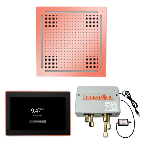 ThermaSol WHSP15S Wellness Shower Package - HydroVive 18 Rainhead + ThermaTouch2 15" Control + Digital Shower Valve PlumbersCrib.com