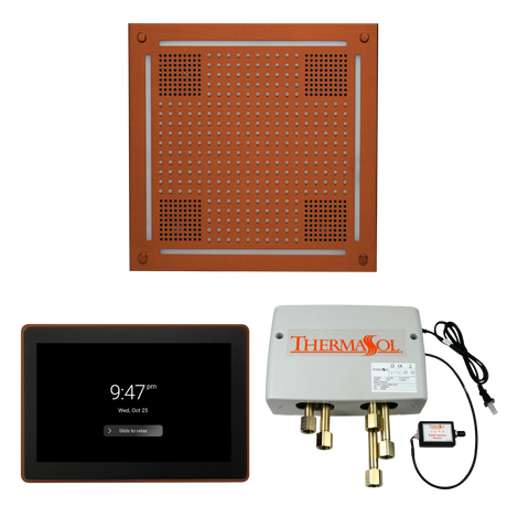 ThermaSol WHSP15S Wellness Shower Package - HydroVive 18 Rainhead + ThermaTouch2 15" Control + Digital Shower Valve PlumbersCrib.com