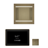 ThermaSol WH14STP15S Wellness Steam Package - HydroVive 14 Rainhead + ThermaTouch2 15" Control + SteamVection Square Steam Head ThermaSol