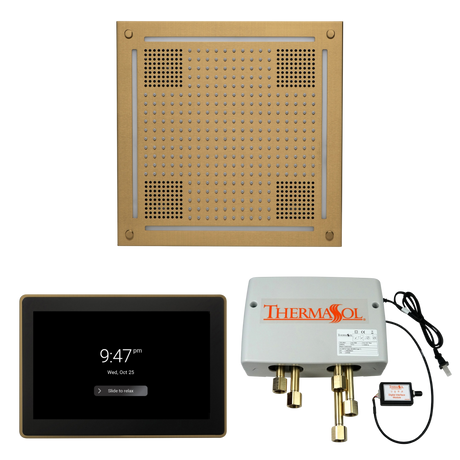 ThermaSol WHSP15S Wellness Shower Package - HydroVive 18 Rainhead + ThermaTouch2 15" Control + Digital Shower Valve PlumbersCrib.com