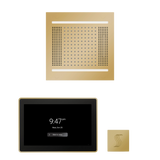 ThermaSol WH14STP15S Wellness Steam Package - HydroVive 14 Rainhead + ThermaTouch2 15" Control + SteamVection Square Steam Head ThermaSol